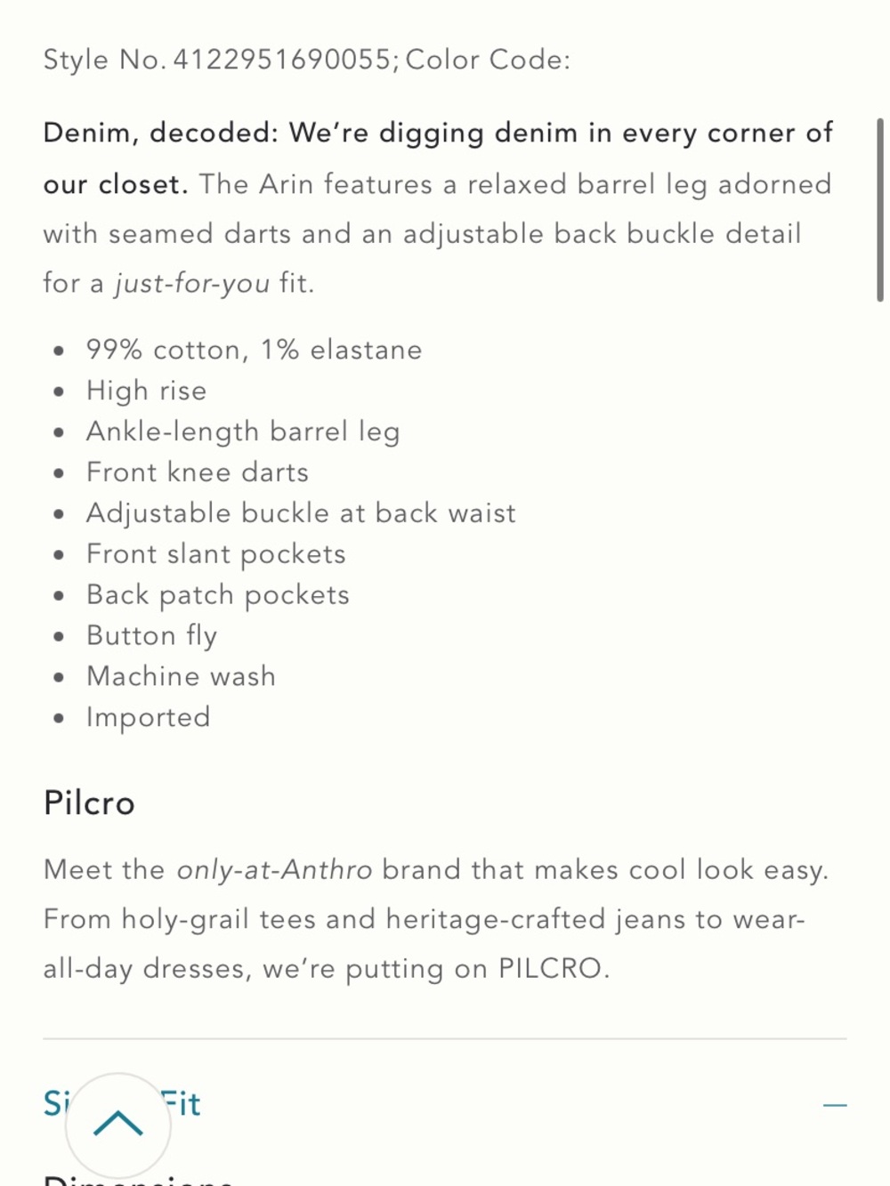 Pilcro Metallic Silver Women’s Crop Pants - Picture 11 of 11